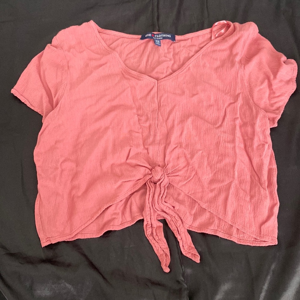 Cute pink crop top
